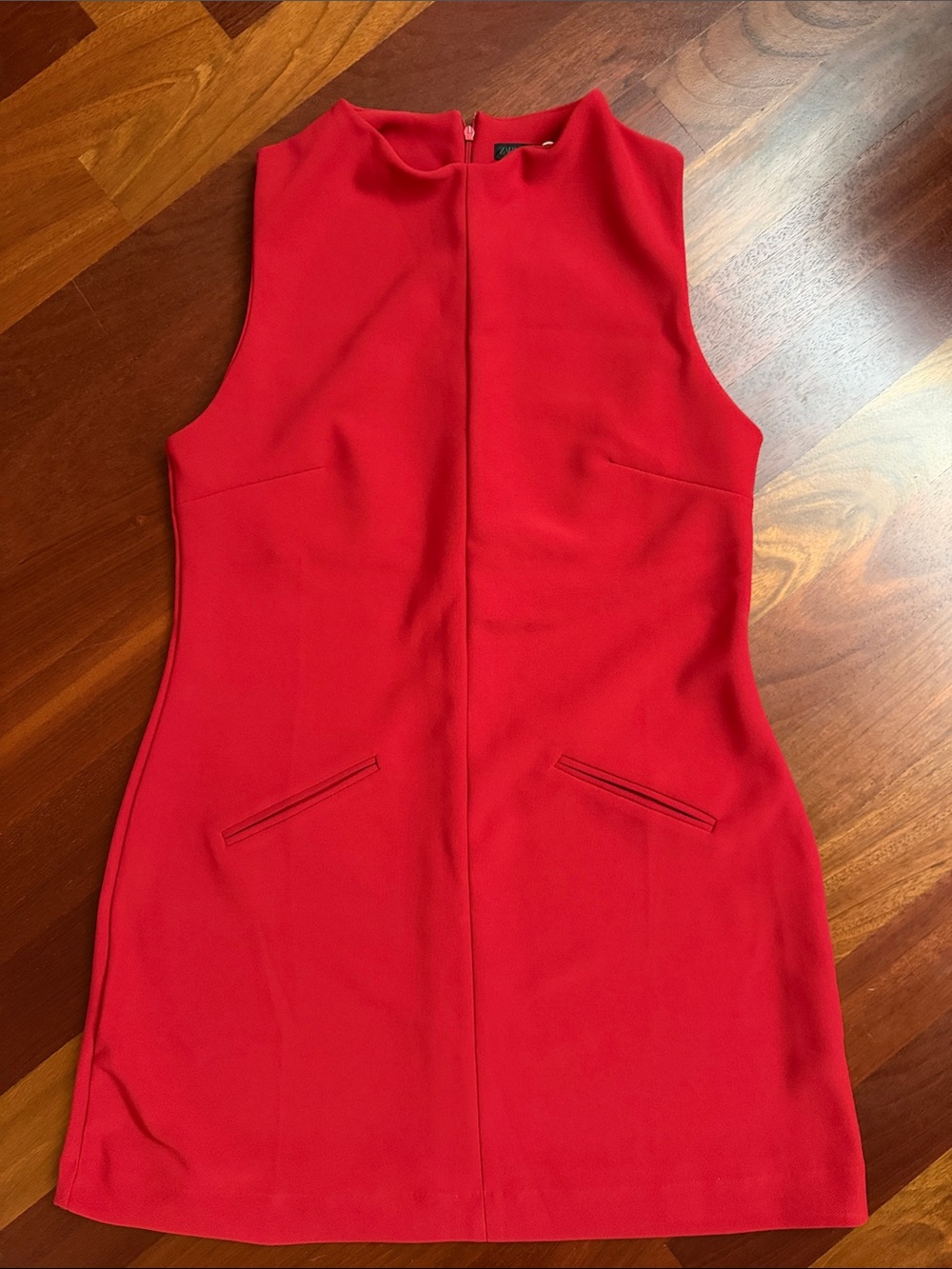 Zara Red Sleeveless Mini Dress